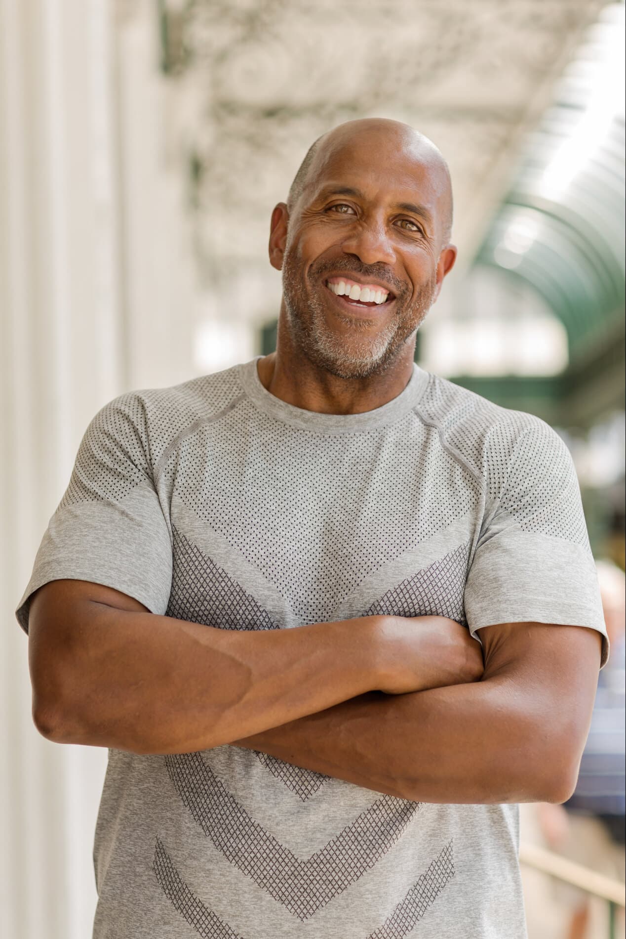 man with nice smile after his routine dental exam at Esteem Dental in Powder Springs, GA